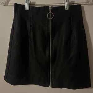 Forever 21 Black Mini Skirt with Zipper